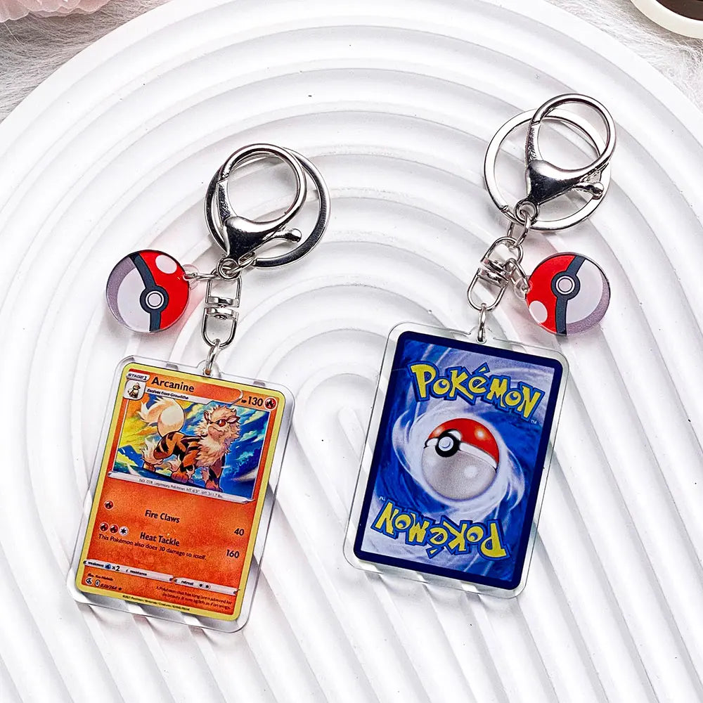Pokémon Characters Pikachu Bulbasaur Jigglypuff Acrylic Keychain Bag Charms Accessories Backpack Pendant Key Holder Friend Gifts