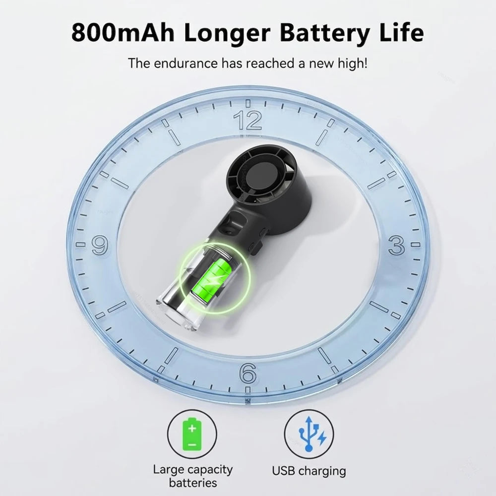 Mini Humidifier Fan Portable Handheld Mist Fan USB Rechargeable Outdoor Hand Fan Small Spray Mist Fan Portable Water Spray Fan
