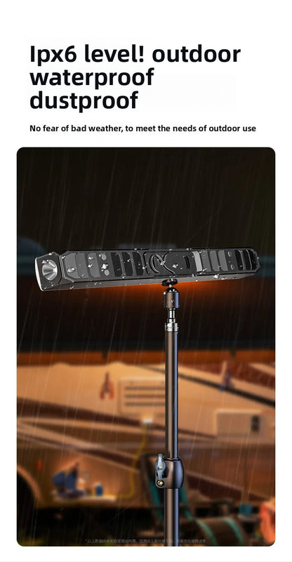 【High Power Magnetic LED Light Bar】2026 New Portable USB Rechargeable Work Light 3 Modes IP66 Waterproof Emergency Power Bank