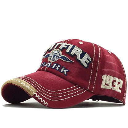 Men Women Cotton Embroidered Letter Printed Baseball Cap Cowboy Hip Hop Dance Club Snapback Hat Visors Summer Sports Sun Hats
