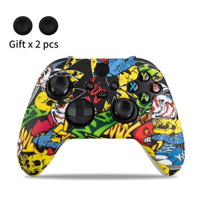 Silicone Protective Case Skin For Xbox Series X/S Controller Gamepad Accessories Thumbstick Grips Caps Joystick Cover Shell