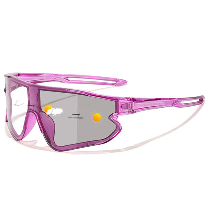 New Style Brand Photochromic Eyewear Men Women Bicycle MTB Bike Running Fishing Cycling Glasses Comfortable Windproof Goggles
