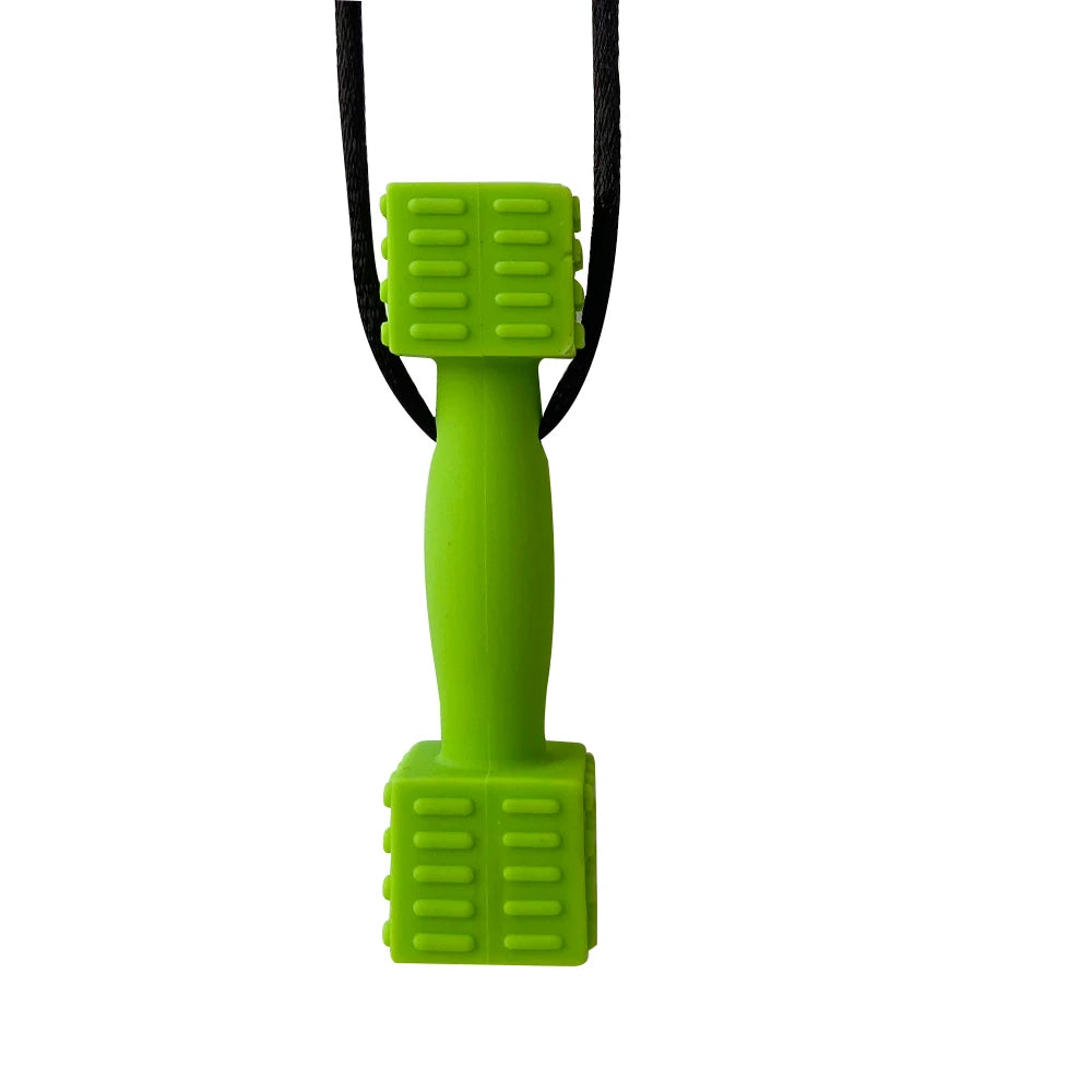 1pcs Silicone Teether Kids Chew Necklace Sensory Chewy Pendant Oral Motor Toys Therapy Tools for Autism ADHD chidren's goods