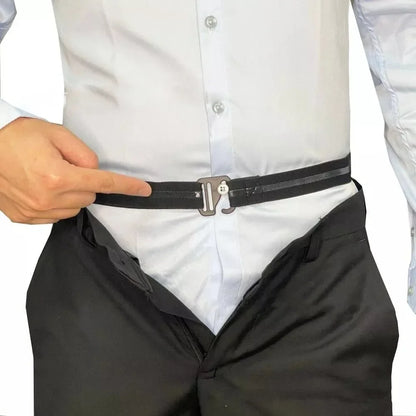 Men'S Nylon Shirt Stays with Anti-Slip Elastic Grip and Adjustable Buckle - Non-Textile Weaved Shirt Holder Straps