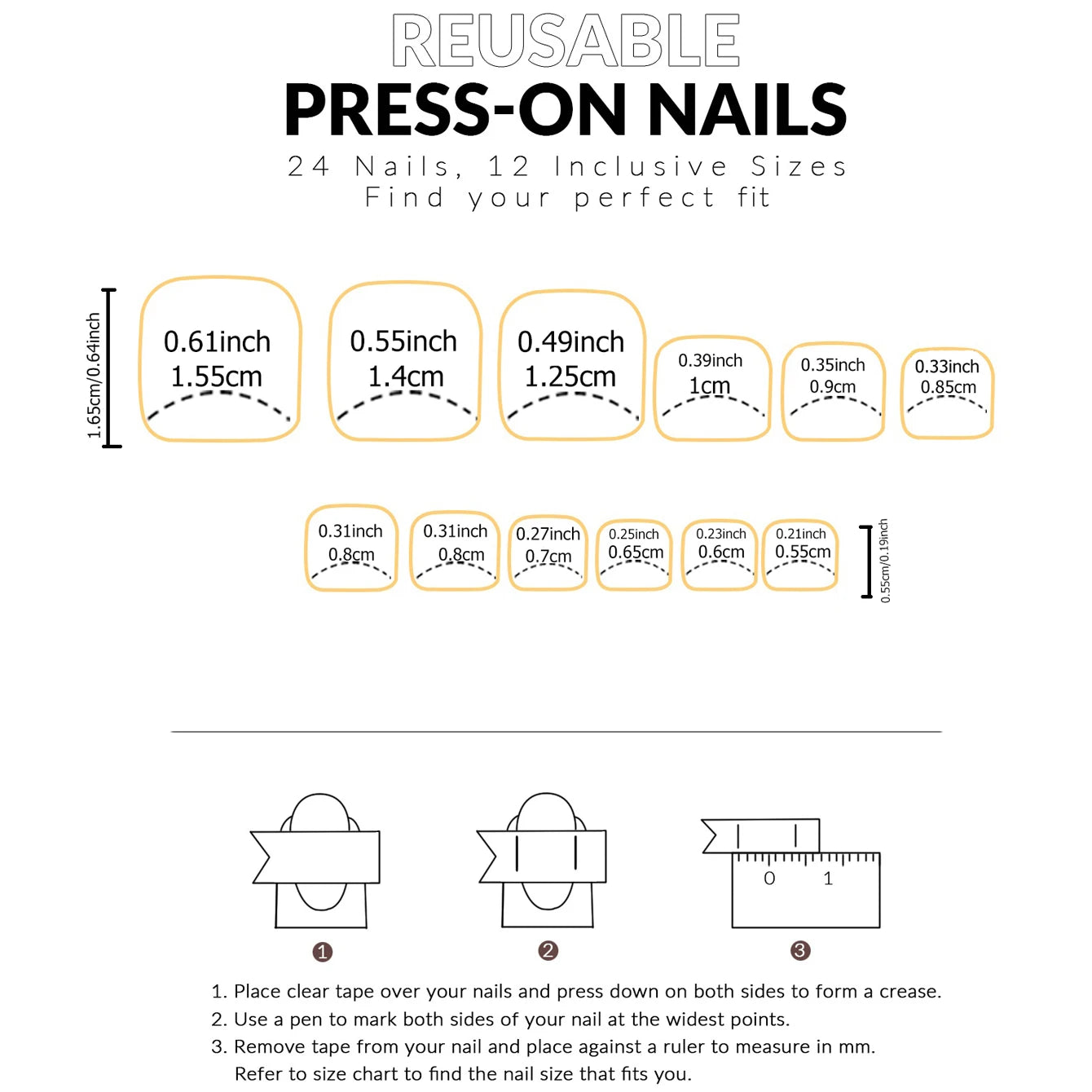 48pcs French black border hand and foot armour Glossy fake toenails fully covered with nude spring break toenails for women's na
