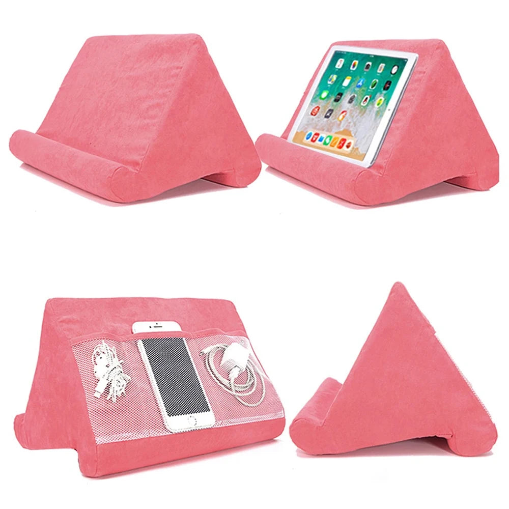 Sponge Pillow Tablet Holder for IPad Samsung Huawei Xiaomi Tablet Holder Mobile Phone Support Pillow Multi-angle Reading Stand