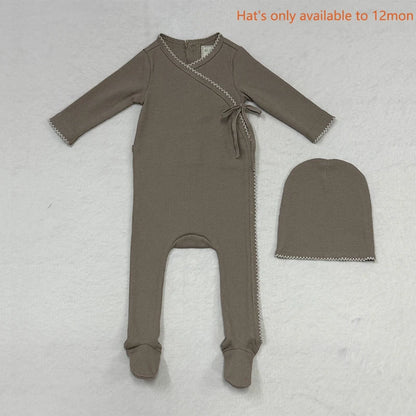 Ali layette SS26 Trimming Ribbed Cotton Family Matching Collection hat  blanket Rompers Sets