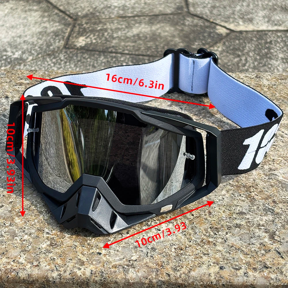 100 Off-road Goggles Motocross Glasses Motorcycle Sunglasses Man MTB ATV Mask Windproof Protection Skiing Cycling Racing Goggles