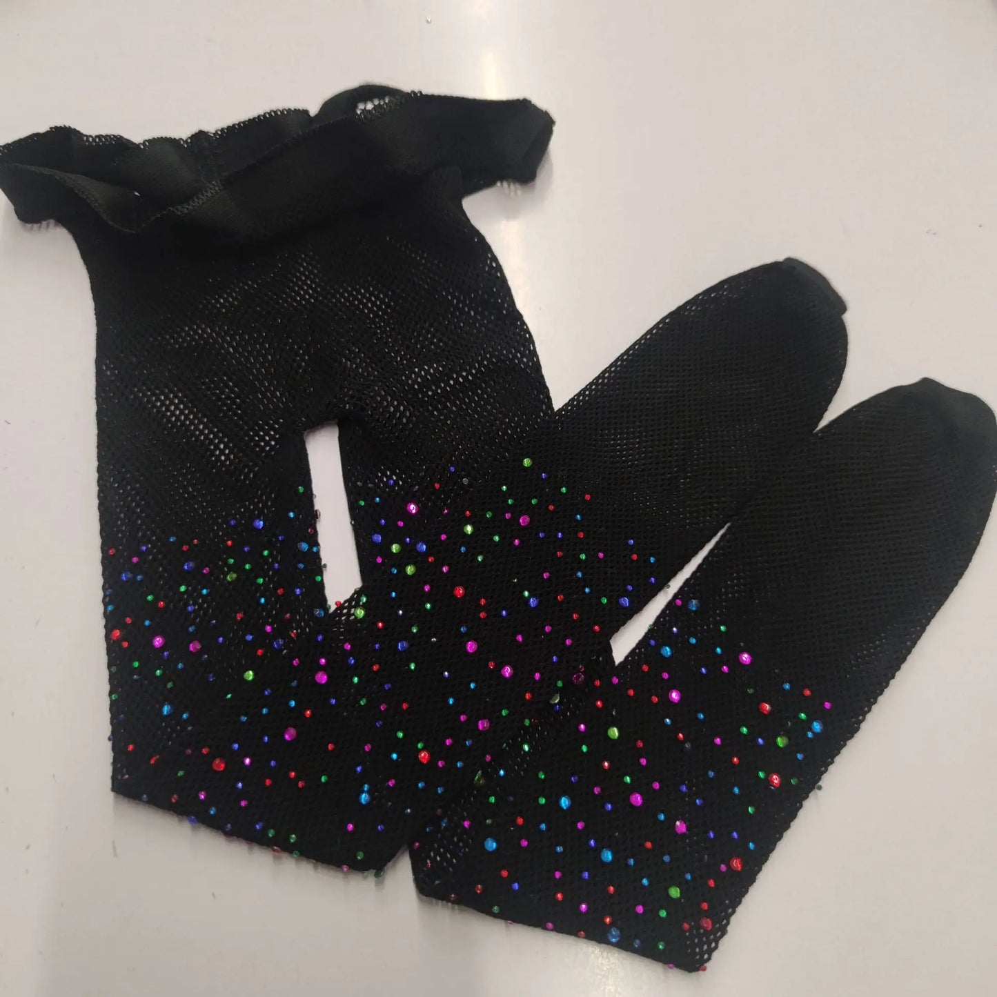 Kids Girl with Rhinestone Fashion Fishnet Stockings Hollow Lace Glitter Pantyhose for Children Girl Summer Mesh Baby Hosiery