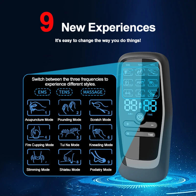 Physiotherapy Tens Muscle Stimulator Electric Acupuncture Body Massage Digital Slimming Machine Electro Stimulator