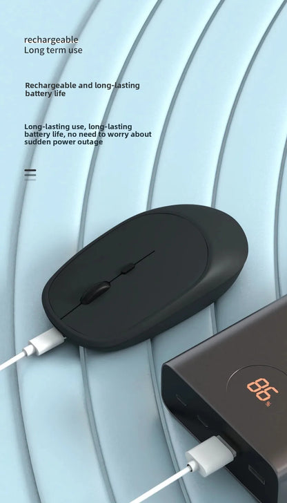 Wireless Mouse Rechargeable Mouse Gamer Dual Modes Bluetooth-compatible 2.4G Mice For Laptop Pad Tablet PC Macbook Mause