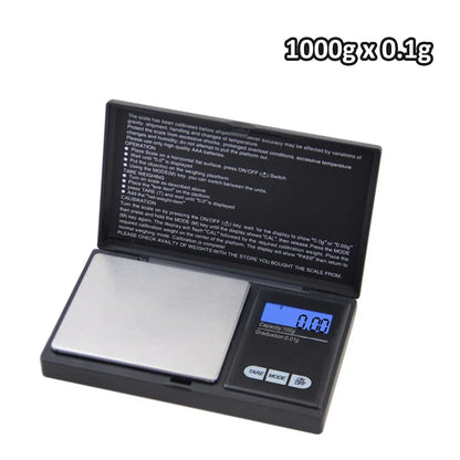 Mini Electronic Scale Pocket Digital Scale for Gold Sterling Silver Jewelry Scale Precision Scale 200/500gX0.01g/1kgX0.1g