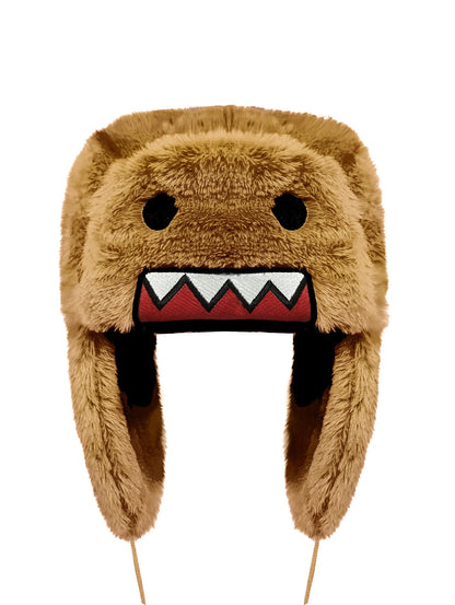 New Winter Warm Domo Kun Sprint Autume Brown Hat Ushanka Hat Cute Winter Hat for Boys Girls Kids Cartoon Anime Cap Gorras