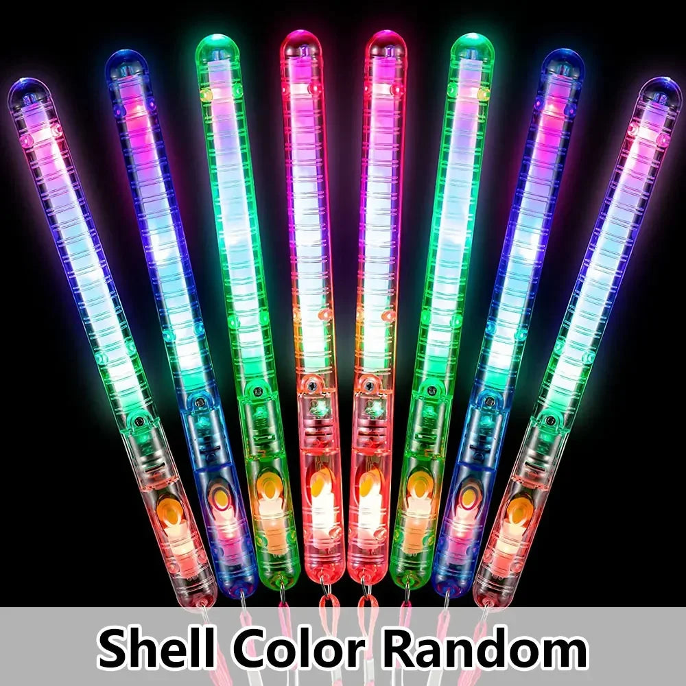 Glow Sticks Fiber Optic Light Up Wands LED Night Lighting Props for Birthday Wedding Dark Parties Concerts Christmas Halloween