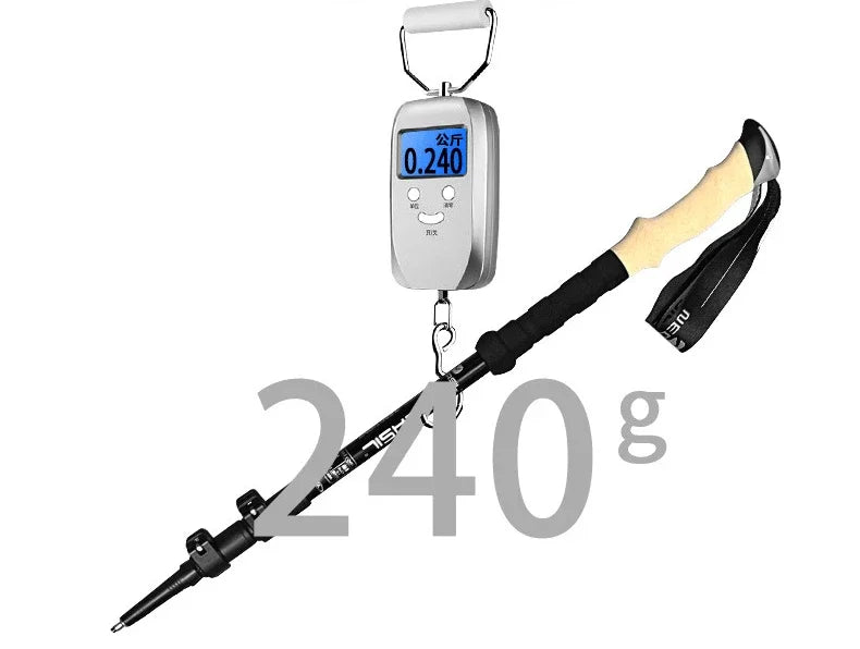 1pcs Hiking Anti Shock Walking Sticks Telescopic Trekking Climbing Poles Ultralight Walking Canes  Aluminum Outdoor  135CM
