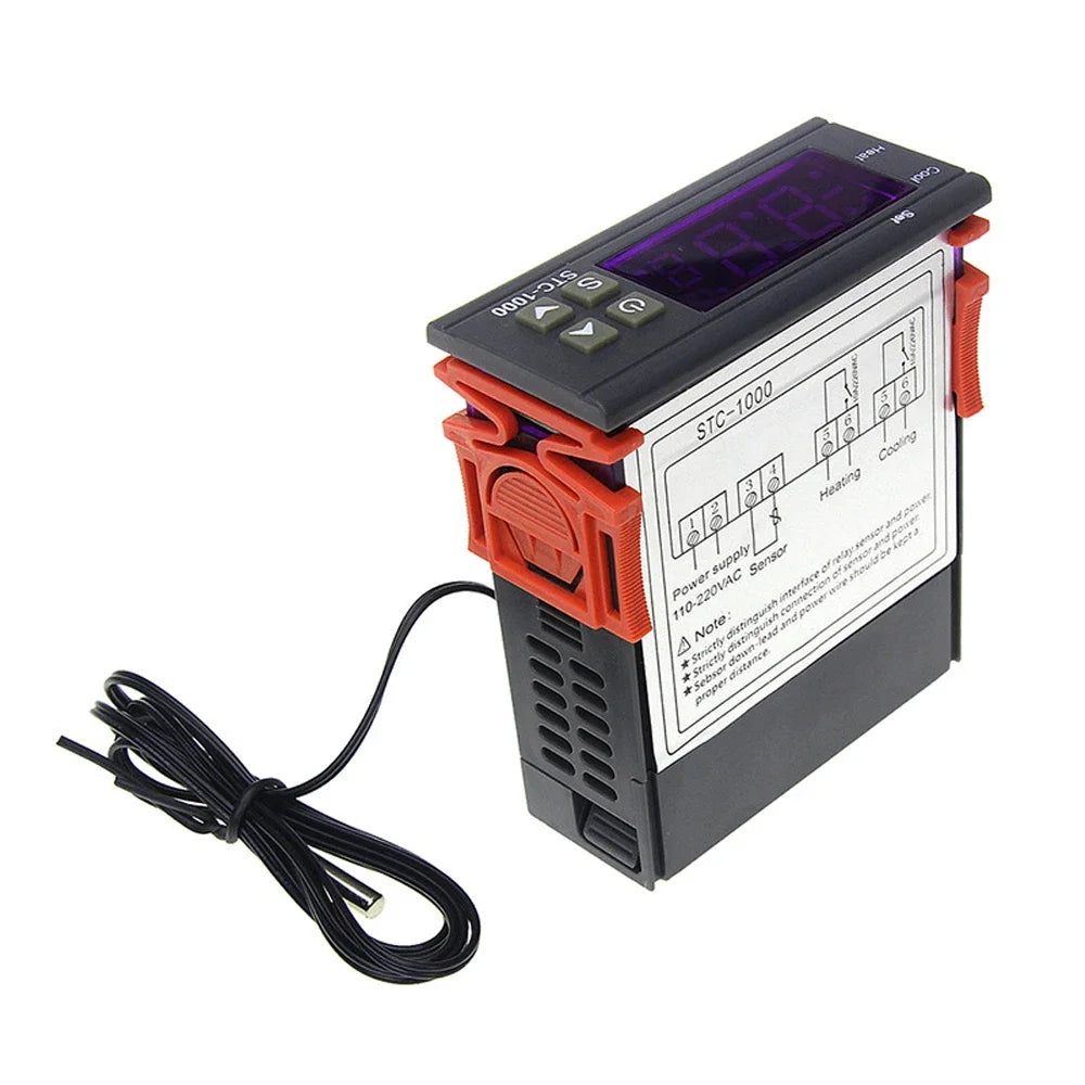STC-1000 Digital Temperature Controller Thermostat Thermoregulator Incubator Relay Heating Cooling STC 1000 12V 220V STC1000