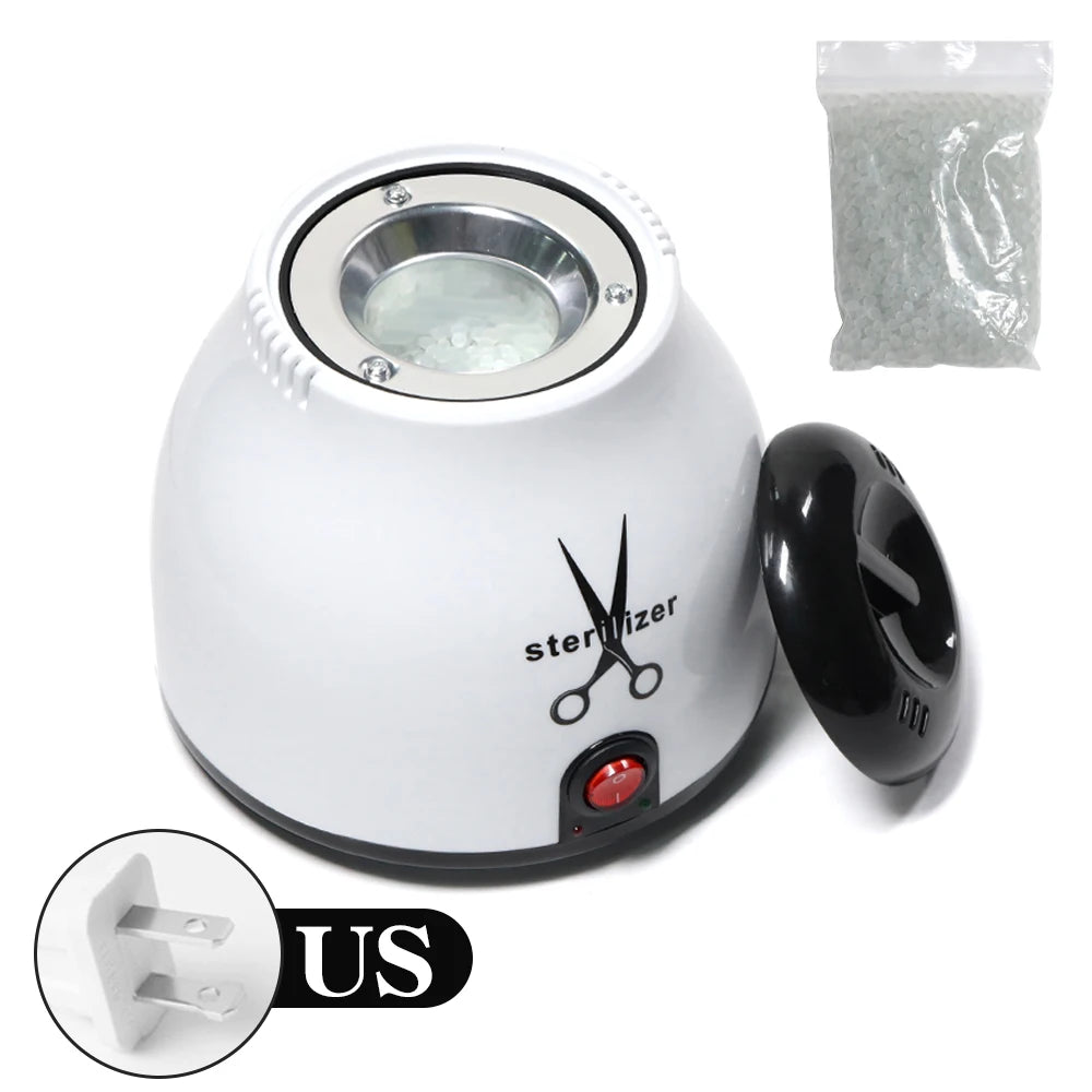 YIKOOLIN 100W Nail Tool Sterilizer Pot High Temperature to Clean Nail Tool  Disinfectant Jar Tweezer Disinfectant Container