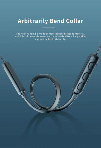 Wireless 9D Bluetooth-compatible 5.2 Headset NeckHanging TWS Stereo Noise Reduction Universal 5.0 Sports Headset with Microphone