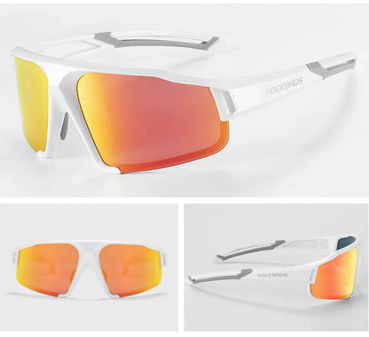 ROCKBROS Cycling Polarized Glasses MTB Road Bike Sunglasses UV400 Bicycle Sun Protection Light Unisex Bike Sports Equipment
