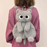 gray cat backpack