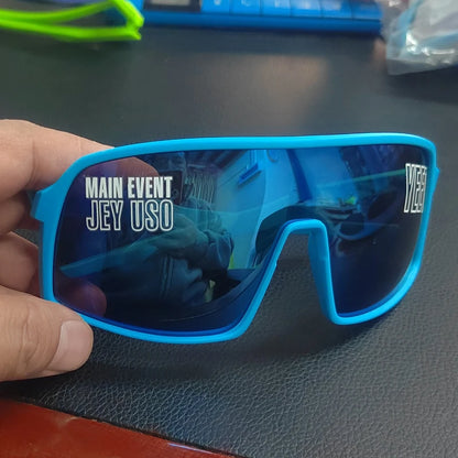 Jey Uso YEET Sunglasses Sports Shades MAIN EVENT Blue Glasses Bloodline USOS RARE Colors Motorcycle Glasses