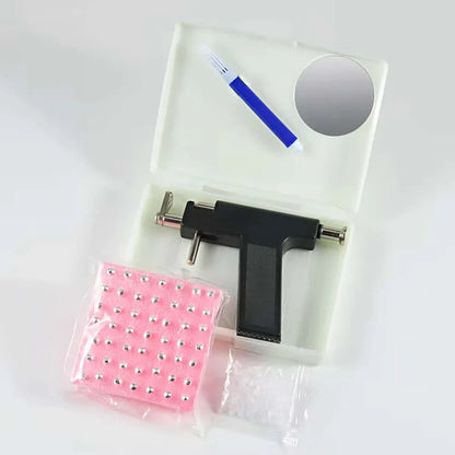 Professional Ear Piercing Gun with 98pcs Stainless Steel Earrings Stud for Home and Salon Use Ear Piercing Kit