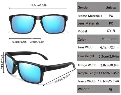 Polarized Sunglasses UV400 Classic Goggles Men And Women Cycling Outdoor Sports Fishing Driving Hiking Colorful Shades