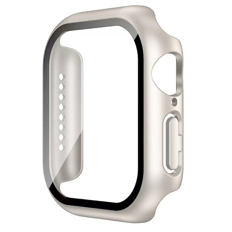 Glass+Cover For Apple Watch case 11 10 9 8 7 6 SE 5 Accessorie Screen Protector iwatch series 46mm 42mm 49mm 44mm 40mm 41mm 45mm