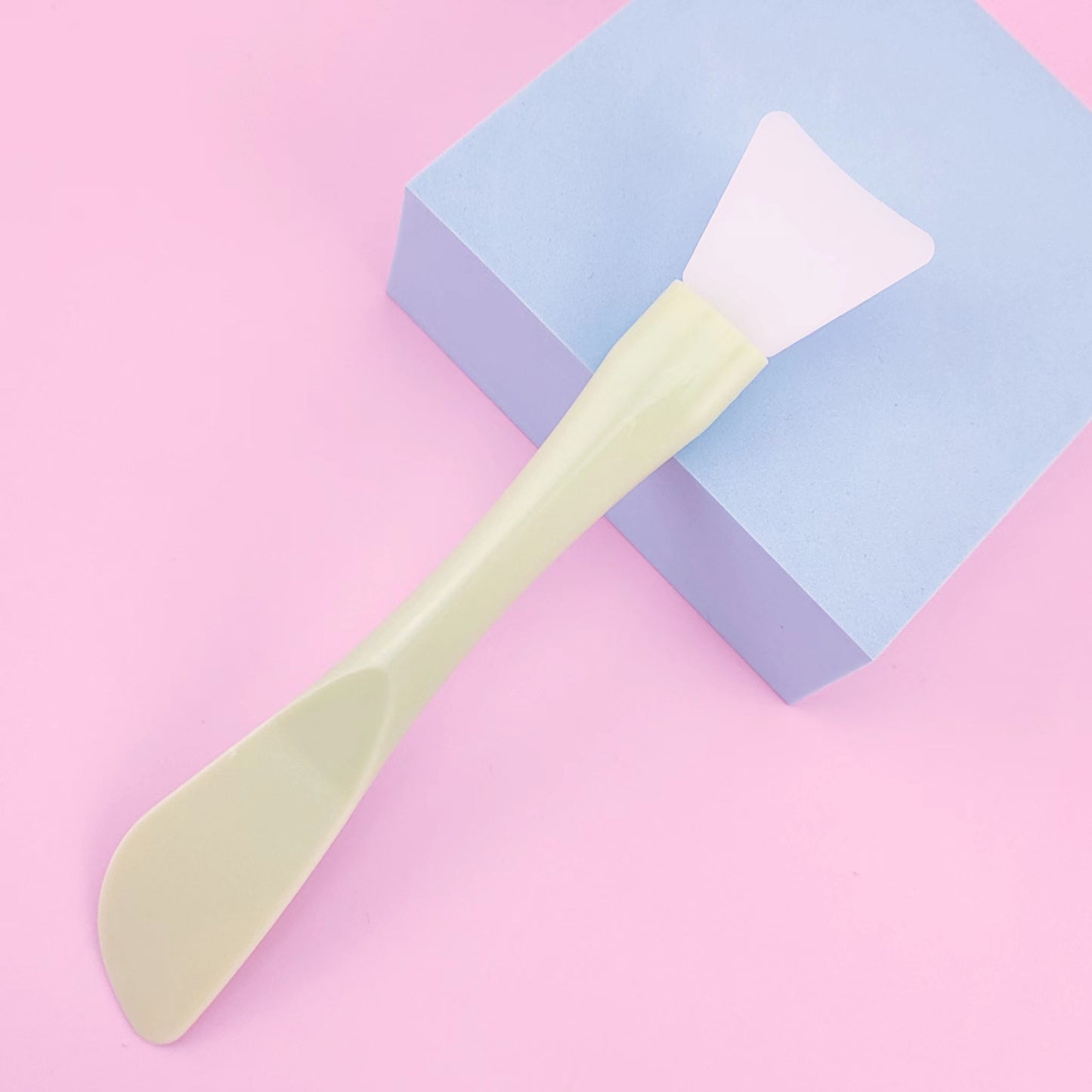 Silicone Facial Mask Brush Soft Head with Scraper Integrated Dual-use Mud Film Brush DIY Film Adjusting Beauty Tool Beauty