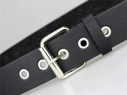 2026 New Square Bead Rivet Belt Metal Pyramid Belt Men and Women Punk Hardware Jeans Belt Y2K Belt Designer Belt Women's Belts