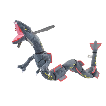 Shiny Rayquaza Plush Toys Stuffed Animal Game for Collectible Gift,Soft Plushies,Cute Cartoon Character Black 12 Inch