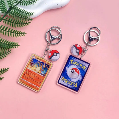 1/43Pcs Pokémon Pikachu Bulbasaur Gold Saint Acrylic Keychain Backpack Pendant Bag Charms Accessories Decoration Holiday Gifts