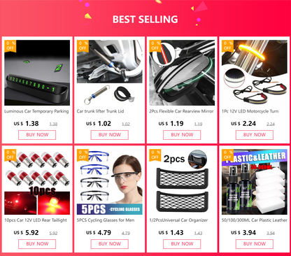 10pcs Car 12V LED Rear Taillight Tail Brake Light Strobe Flashing LED Lamp Motorcycle Warning Light Bulb Red Stronger Light