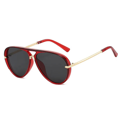 Trendy Oversized Pilot Sunglasses Women Men Vintage Retro Classic Designer Sun Glasses UV400 Protection Fashion Ladies Shades