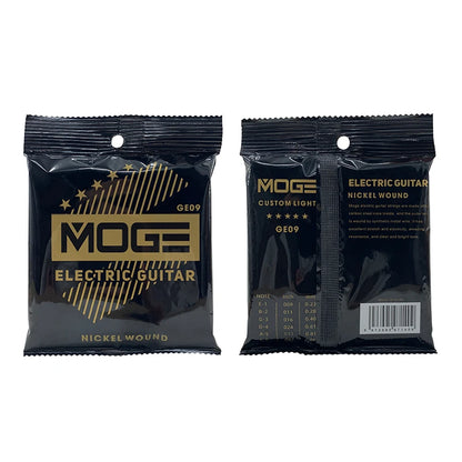 MOGE Hexagonal Carbon Steel Electric Guitar Strings Nickel Alloy Super Light Tension Accessories