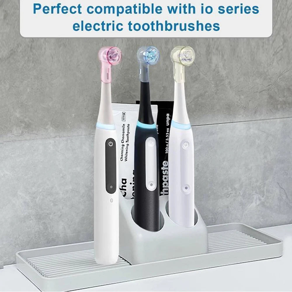 4 Pcs Compatible with Oral B iO Electric Toothbrush Heads Dustproof Covers, Protective Cover Cap for All Round Toothbrush Heads