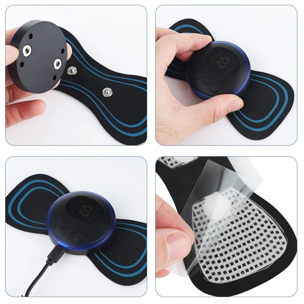 Neck Rechargeable Massager Electric Neck Massage Cervical Vertebra Massage Patch for Muscle Pain Relief,Support Dropshipping