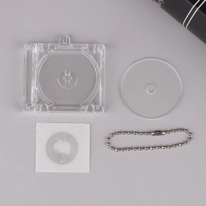 1pc NFC Functional CD Disc Key Chain Mini CD Case Keychain Peripheral Commemorative Album Key Holder For DIY Backpack Pendant