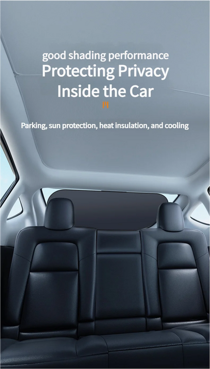 UV-Reflective Car Sun Shade Cover Rear Windshield Sun Protection Sunshade Heat-Isolation Car Privacy Curtains Foldable Storage