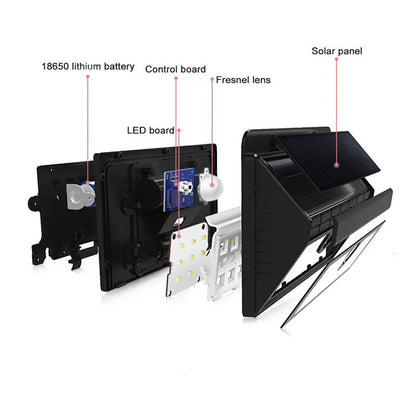 6/30 LED Solar Light PIR Motion Sensor Wall Light Outdoor Solar Lamp Waterproof Solar Powered Sunlight Street Lamp Garden Decor