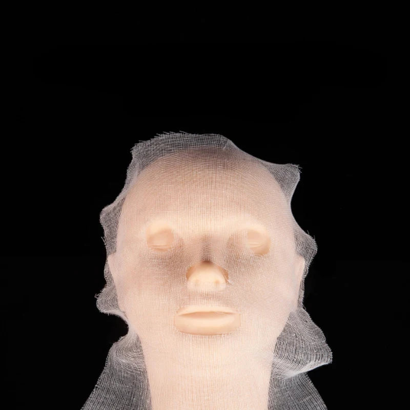 500/100pcs Ultra-thin Facial Gauze Mask Pure Cotton Disposable Gauze Face Mask Paper DIY Skincare Facial Masks For Beauty Salons