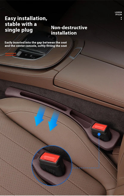 1 Pair of Car Seat Gap Plug Strips Seat Edge Protection Plug Strips and =Seat Anti-leak Plug Strips Have A Comfortable Hand Feel