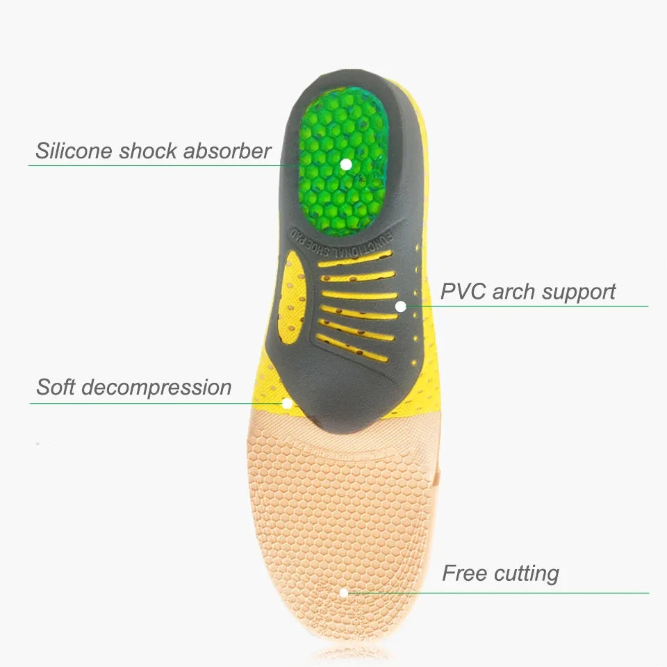 Orthopedic Insoles Orthotics Flat Foot Health Sole Pad For Shoes Insert Arch Support Pad For Plantar Fasciitis Feet Care Insoles
