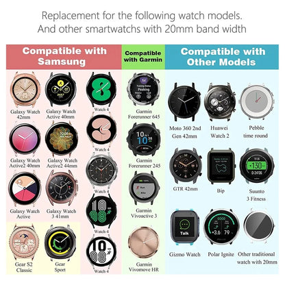 22mm 20mm Camouflage Nylon Strap for Samsung Galaxy Watch 7 6 5 4 40/44mm 6 Classic 43 47mm Band for Huawei Watch GT5 4Pro Band