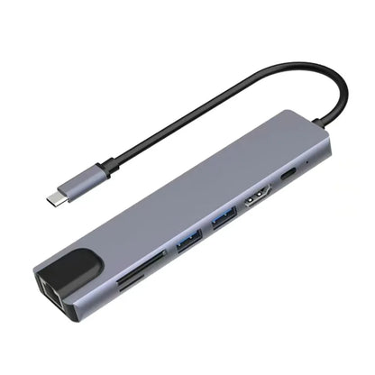 USB C HUB Type C Splitter Thunderbolt 3 Docking Station Laptop Adapter With For Macbook Air M1 iPad Pro 100M RJ45 HDMI SD/TF