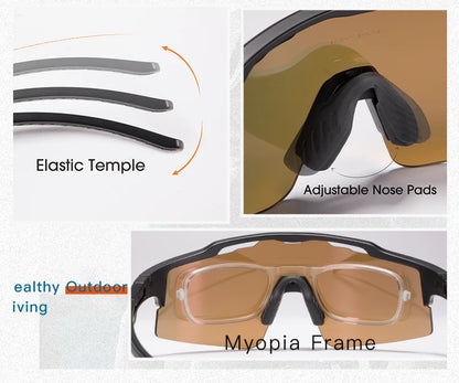 Polarized MTB Cycling Glasses Sports Runing Sunglasses Men Women Bike Bicycle Goggles Skiing Fishing Climbing Eyewear
