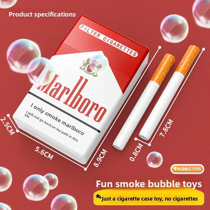 Funny Fake Cigarette Bubble Toy–No Tobacco! Realistic Pack Design with Bubble Liquid Inside. Great Prank Gift for Teens&Adults!
