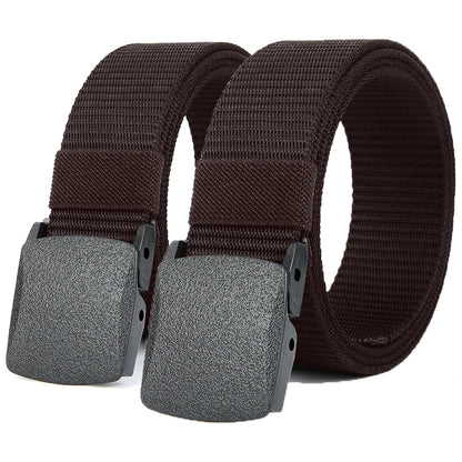 Military Automatic Buckle Nylon Belt Outdoor Hunting Multifunctional Tactical Canvas Belt High Quality Men Belt