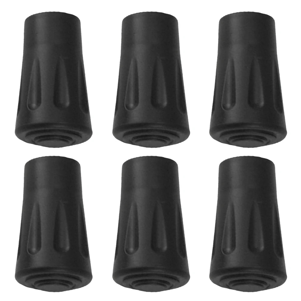 Anti-Slip Hiking Sticks with Cap Protection Cap Pointe De Canne De Marche Cushioning Tips 6/12 Pieces Escalade