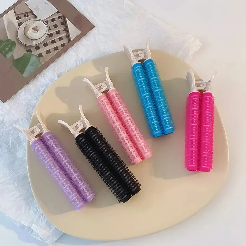 2Pcs Bangs Hair Root Fluffy Hair Clips Lazy Hair Top Styling Curling Barrel Portable Korean Hair Clips Hair Rollers